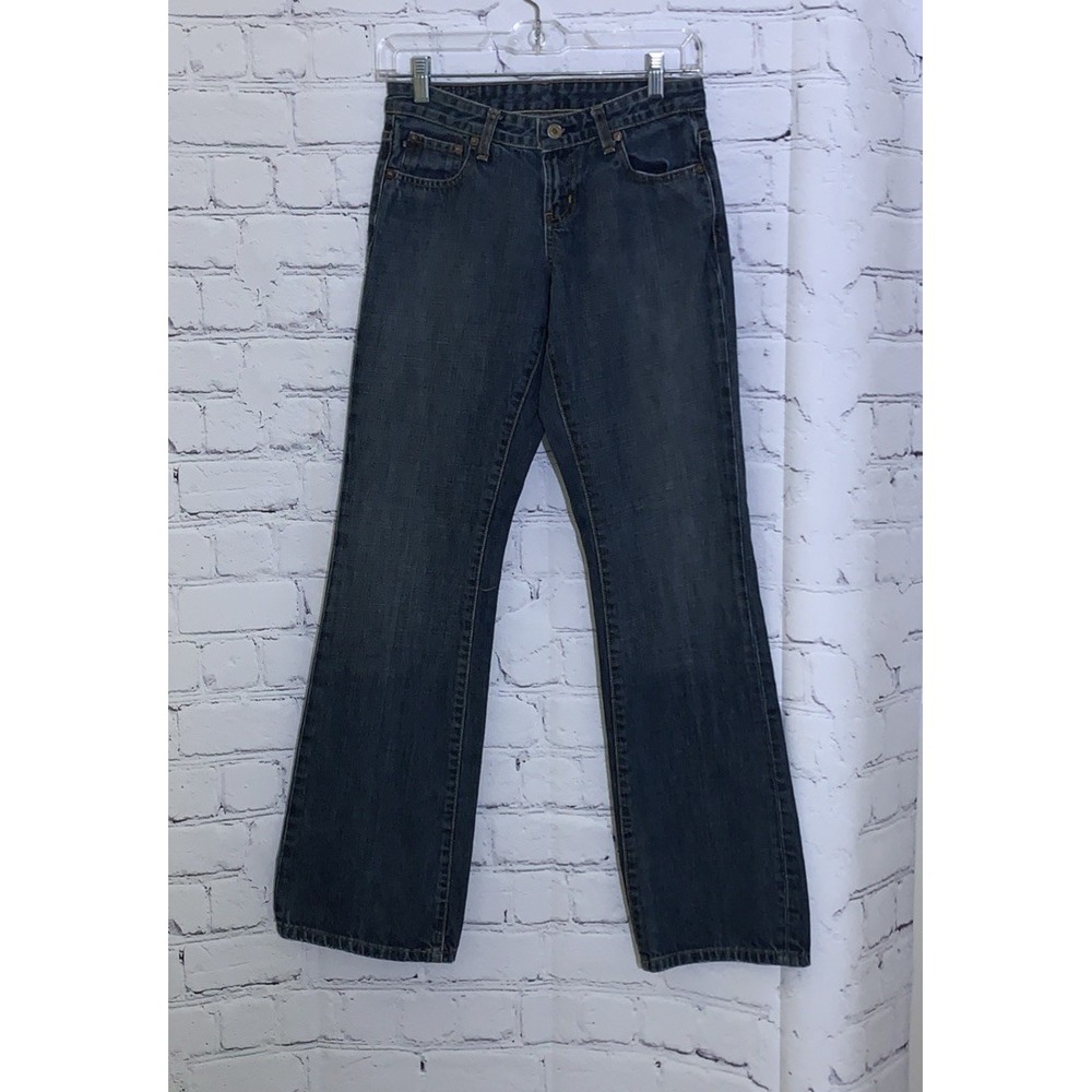 RL Polo Jeans Co Womens 2 Kelly Low Rise Bootcut Mid Rise Blue Denim